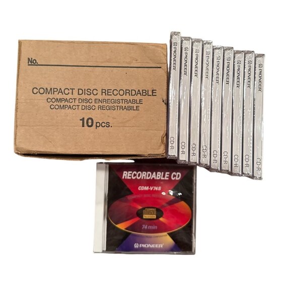 Lot of 10 Pioneer CD -V74S Recordable CDs 74 Min Audiophile - Picture 5 of 5